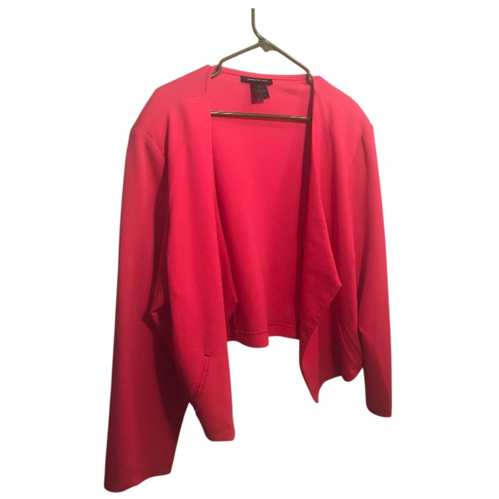 Ashley Stewart Hot Pink Open-Front Blazer Size 24